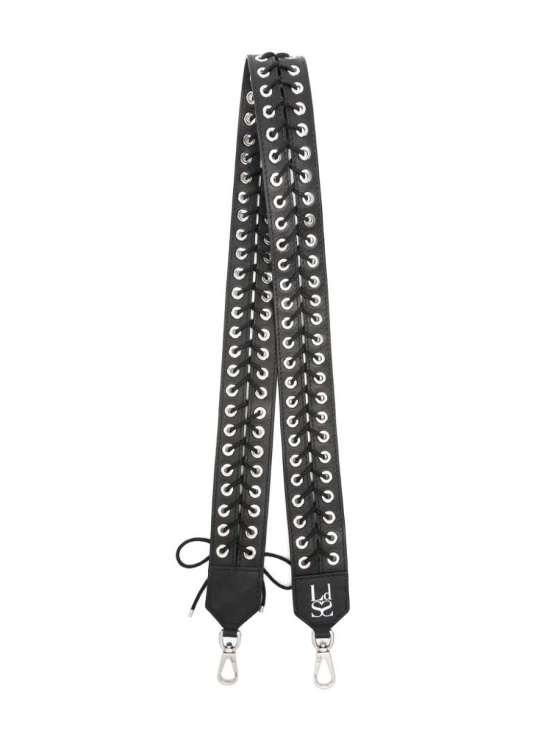 Ludovic de Saint Sernin lace-up bag strap - Black von Ludovic de Saint Sernin