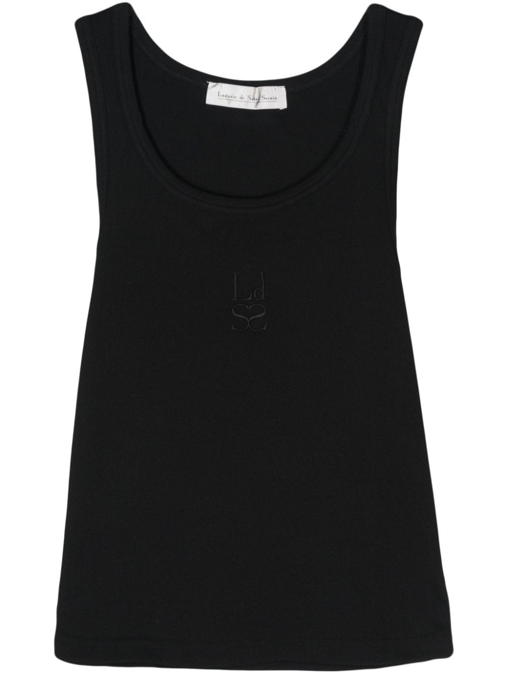 Ludovic de Saint Sernin logo-embroidered tank top - Black von Ludovic de Saint Sernin