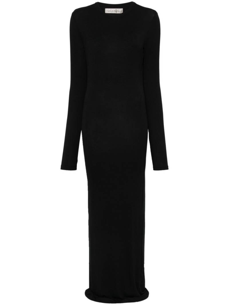 Ludovic de Saint Sernin long-sleeve maxi dress - Black von Ludovic de Saint Sernin