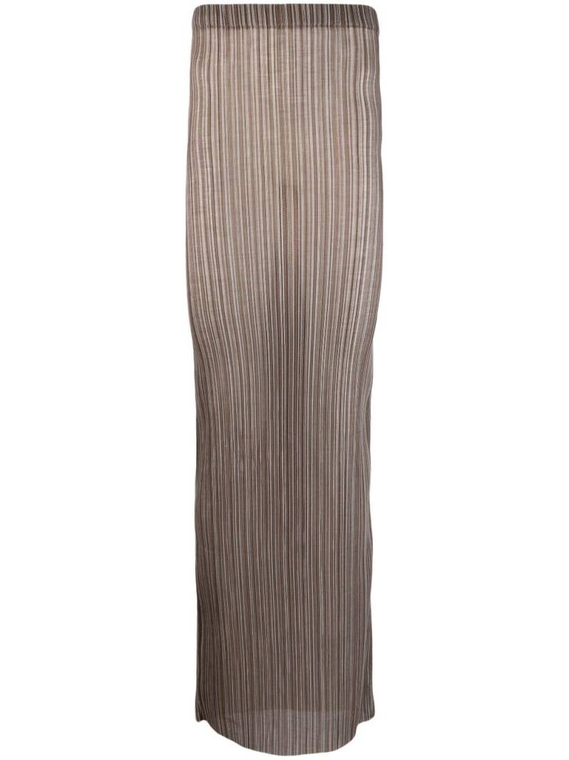 Ludovic de Saint Sernin striped maxi skirt - Brown von Ludovic de Saint Sernin