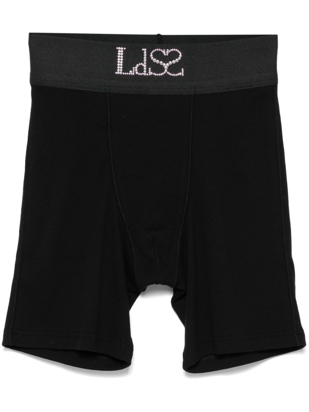 Ludovic de Saint Sernin studded-logo shorts - Black von Ludovic de Saint Sernin