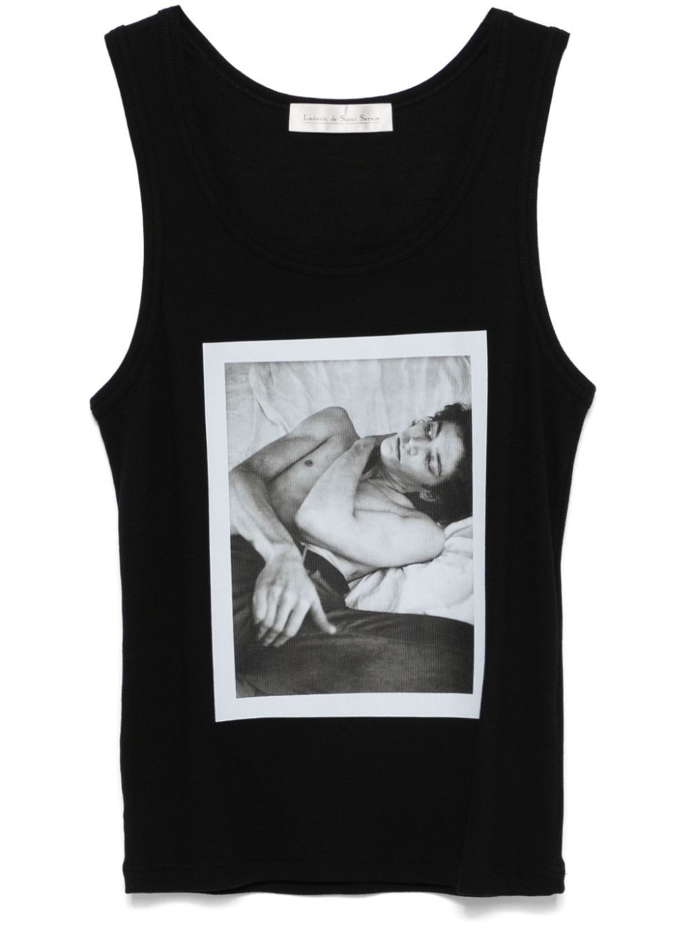 Ludovic de Saint Sernin x Robert Mapplethorpe Self Portrait-print tank top - Black von Ludovic de Saint Sernin