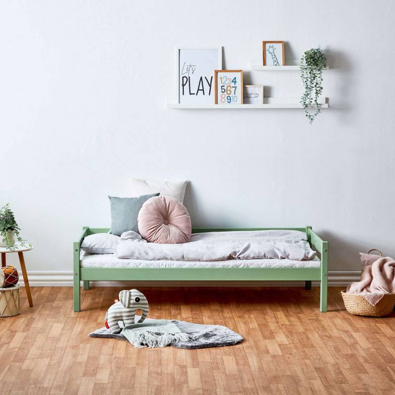 Lüttenhütt Kinderbett »ECO One, Einzelbett, skandinavisches Design«, wahlweise mit Matratze, Liegefläche 70x160 cm von Lüttenhütt