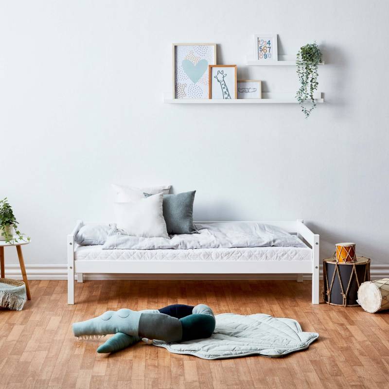 Lüttenhütt Kinderbett »ECO One, Einzelbett, skandinavisches Design«, wahlweise mit Matratze, Liegefläche 70x160 cm von Lüttenhütt