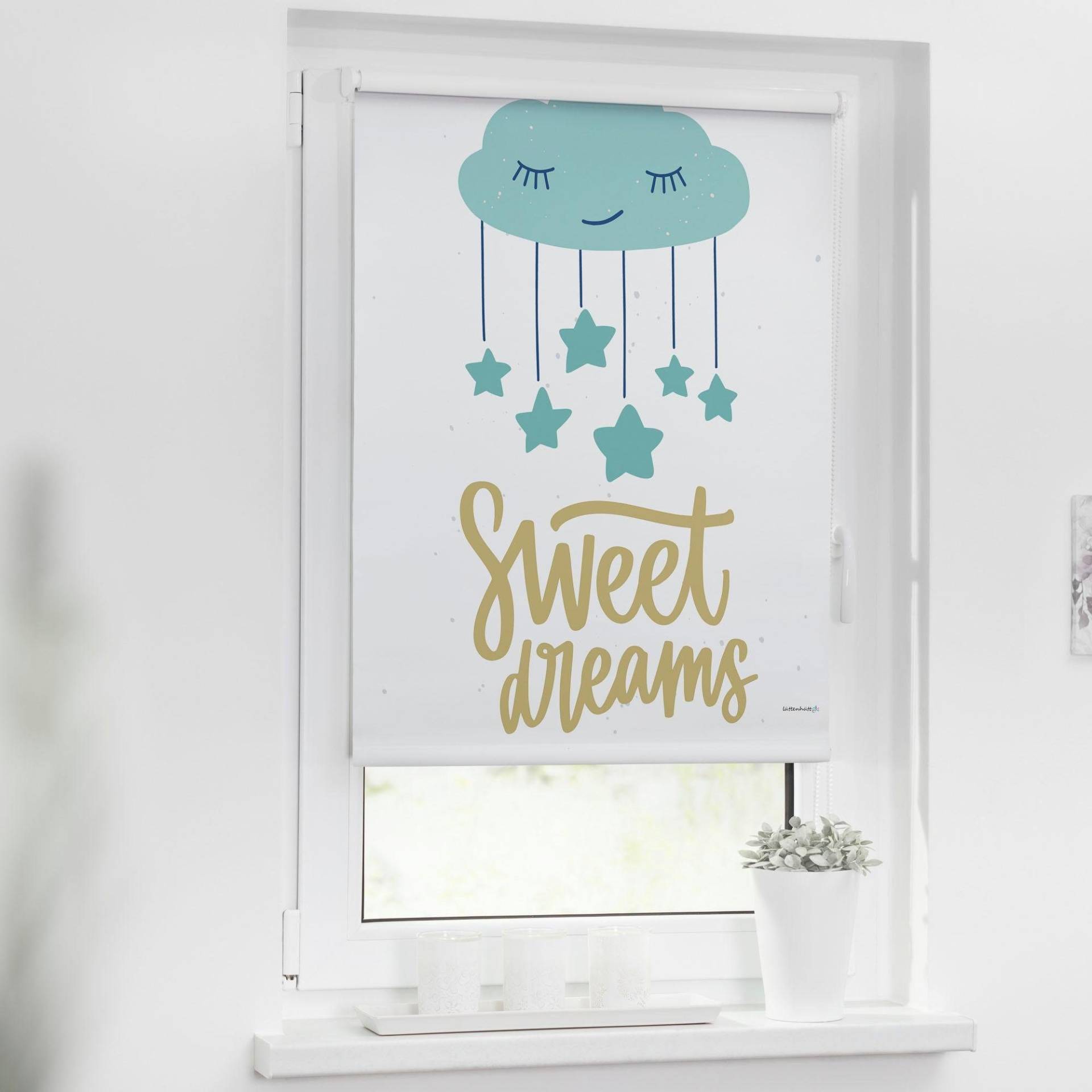 Lüttenhütt Seitenzugrollo »Sweet Dreams«, verdunkelnd, ohne Bohren, Kinderrollo im Fixmass Lüttenhütt Seitenzugrollo »Sweet Dreams«, verdunkelnd, ohne Bohren, Kinderrollo im Fixmass von Lüttenhütt