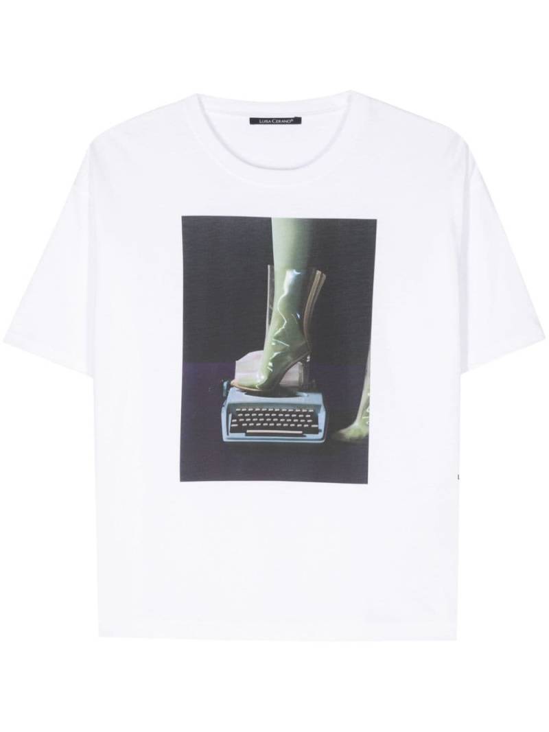 Luisa Cerano photograph-print cotton t-shirt - White von Luisa Cerano