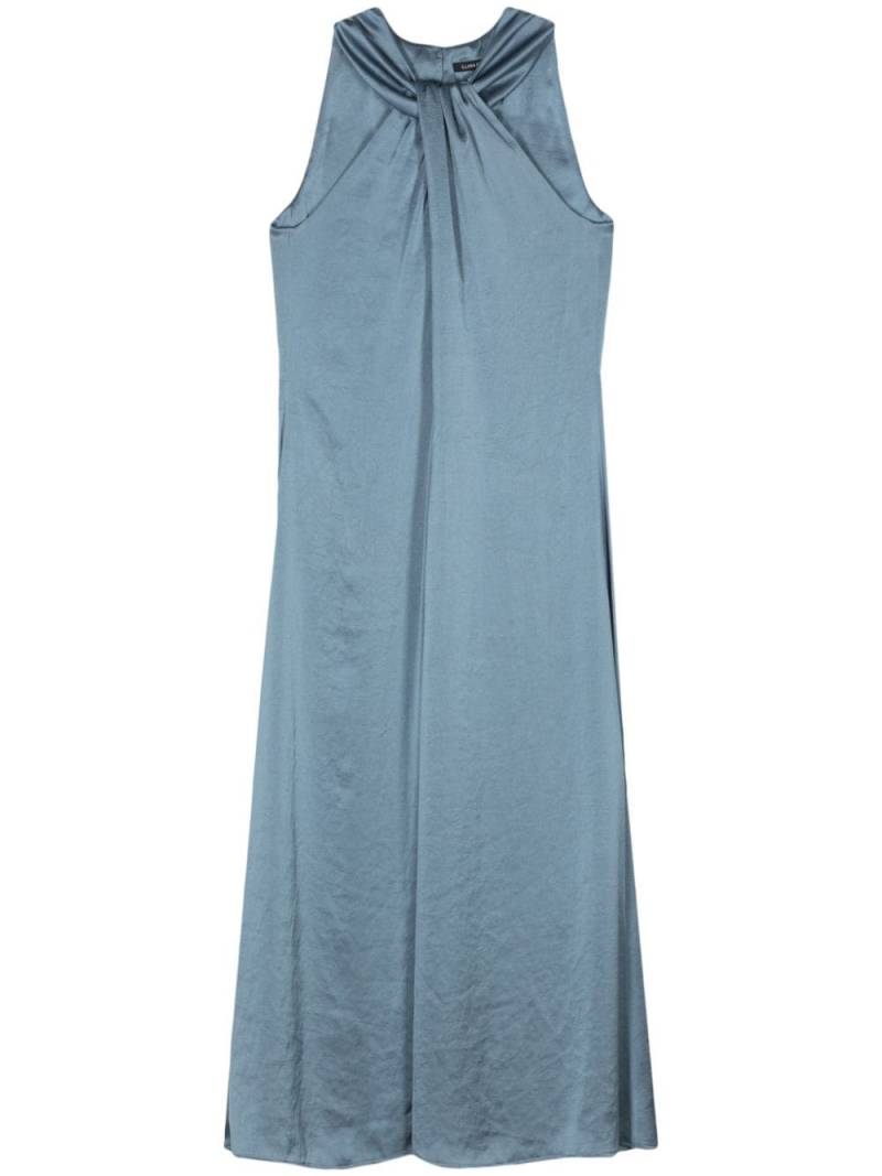 Luisa Cerano satin halterneck midi dress - Blue von Luisa Cerano