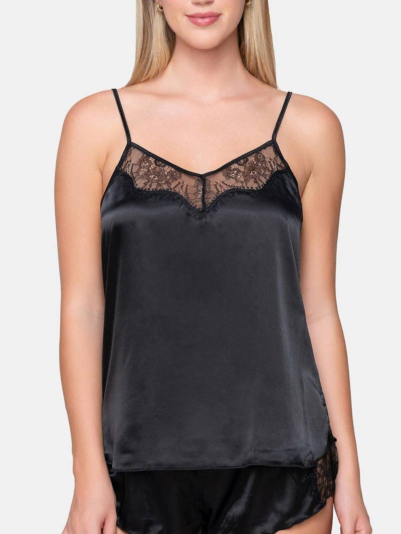 Camisole-top Mit Dünnen Trägern Prestige Satin Damen Schwarz L von Luna