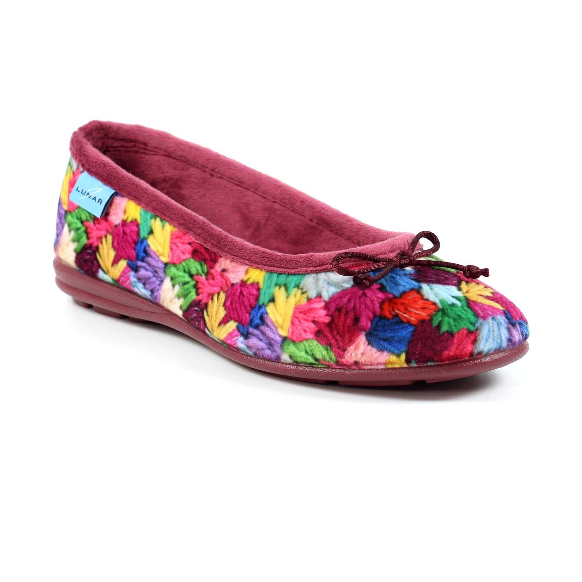 Hausschuhe Cancun, Mehrfarbig Damen Multicolor 38 von Lunar