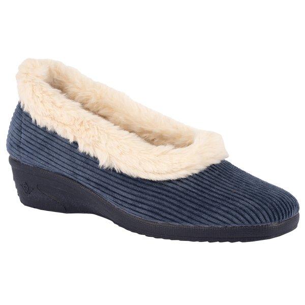 Hausschuhe Glynis Damen Blau 37 von Lunar