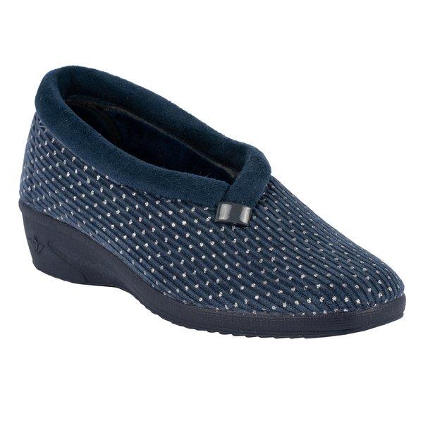 Hausschuhe Greta Damen Blau 37 von Lunar