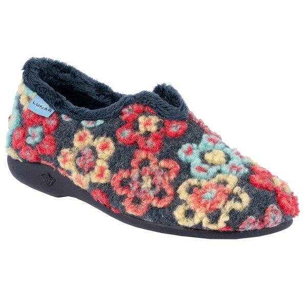 Hausschuhe Hippy Damen Blau 39 von Lunar