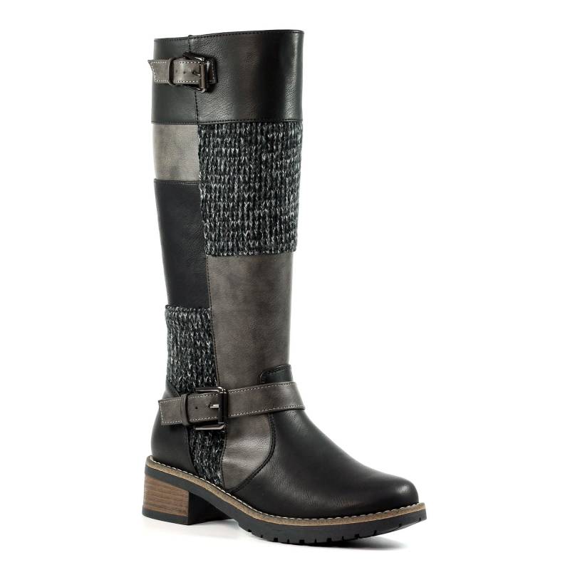 Lange Stiefel Wargate Damen Schwarz 38 von Lunar