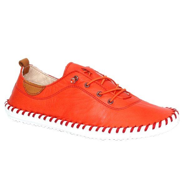 Lunar - Leinenschuhe St Ives, für Damen, Orange, Größe 38 von Lunar