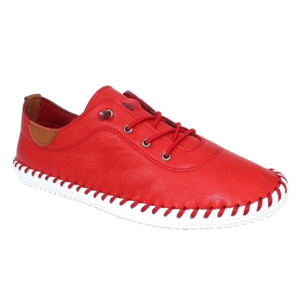 Leinenschuhe St Ives Damen Rot Bunt 38 von Lunar