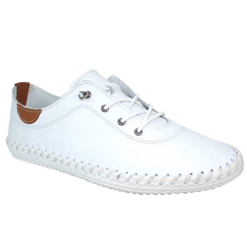 Lunar - Leinenschuhe St Ives, für Damen, Weiss, Größe 37 von Lunar