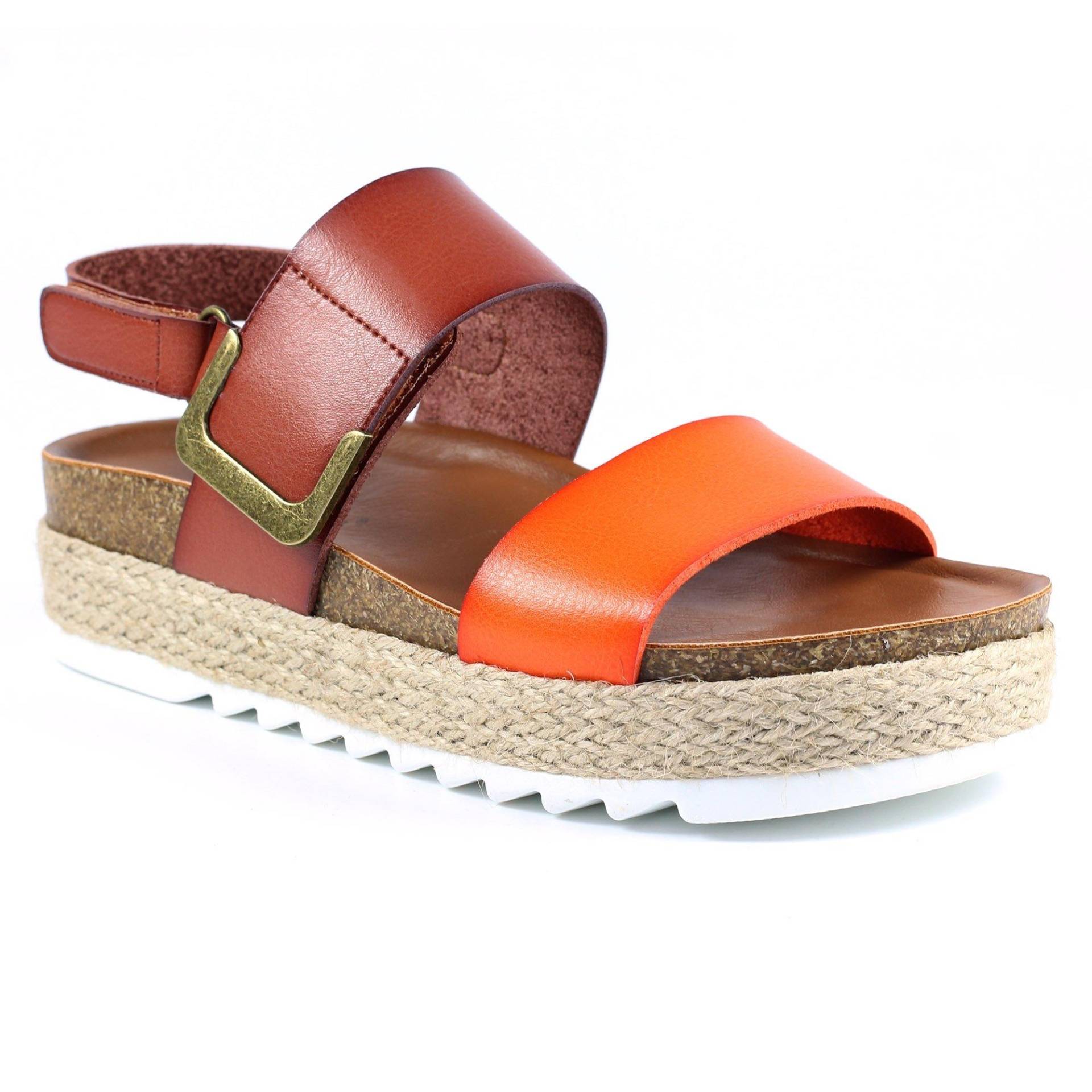 Lunar - Sandalen Deanna II, für Damen, Orange, Größe 36 von Lunar