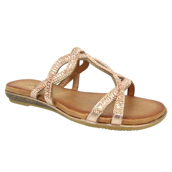 Sandalen Gabriela Damen Goldrosa 37 von Lunar