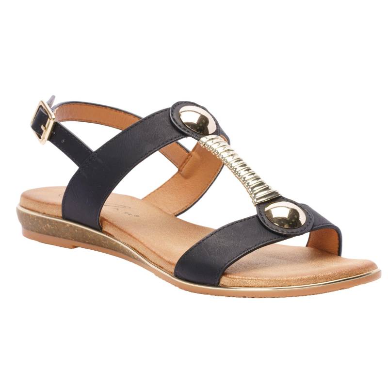 Sandalen Renoir Damen Schwarz 39 von Lunar