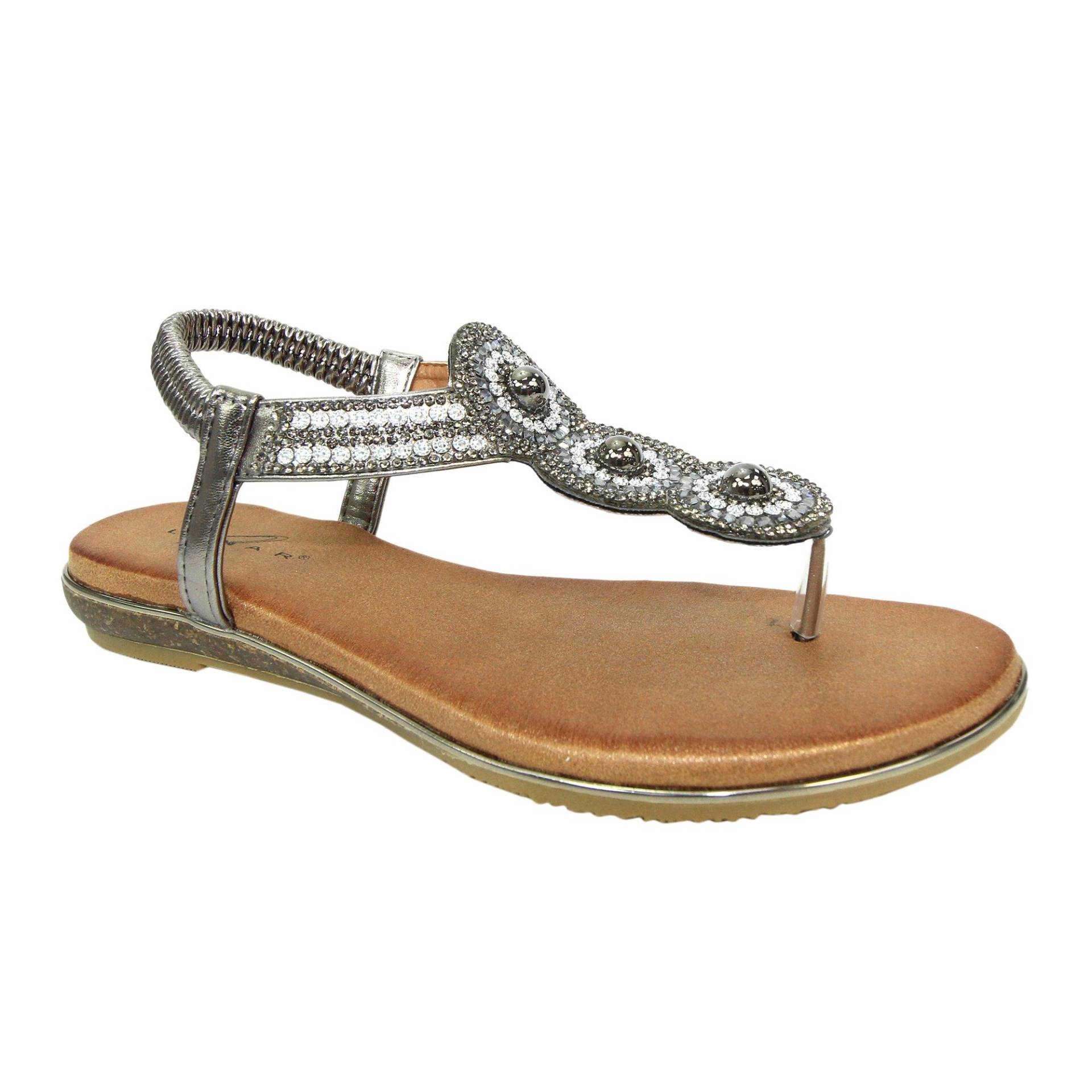 Sandalen Silvia Damen Grau 39 von Lunar