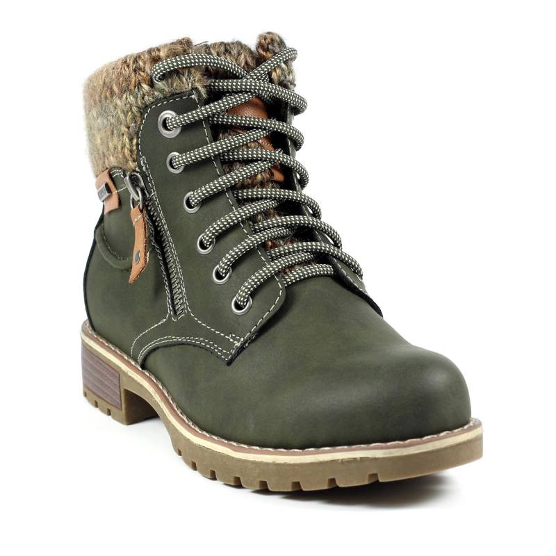 Stiefeletten Millie Damen Olivegrün 37 von Lunar