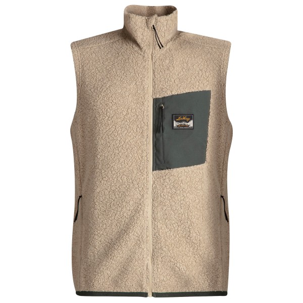 Lundhags - Flok Wool Pile Vest - Wollgilet Gr L beige von Lundhags