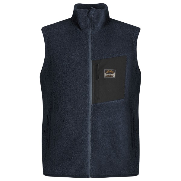 Lundhags - Flok Wool Pile Vest - Wollgilet Gr L blau von Lundhags