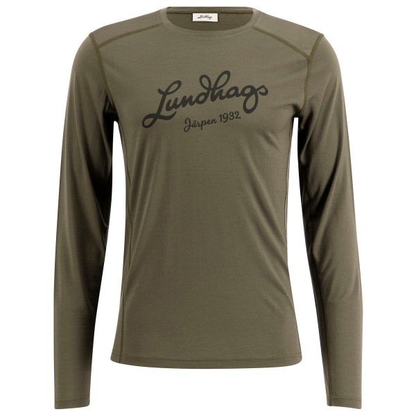 Lundhags - Fulu Merino L/S - Merinoshirt Gr L grün von Lundhags