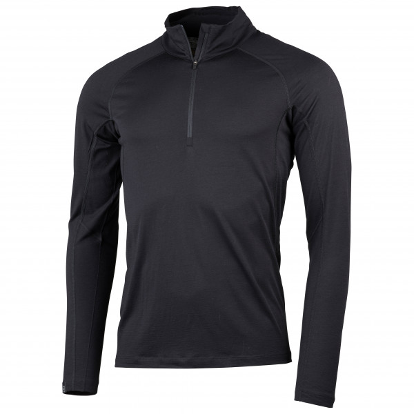 Lundhags - Gimmer Merino Light 1/2 Zip - Merinounterwäsche Gr L schwarz/grau von Lundhags