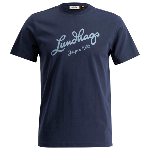 Lundhags - Järpen Logo T-Shirt - T-Shirt Gr M blau von Lundhags