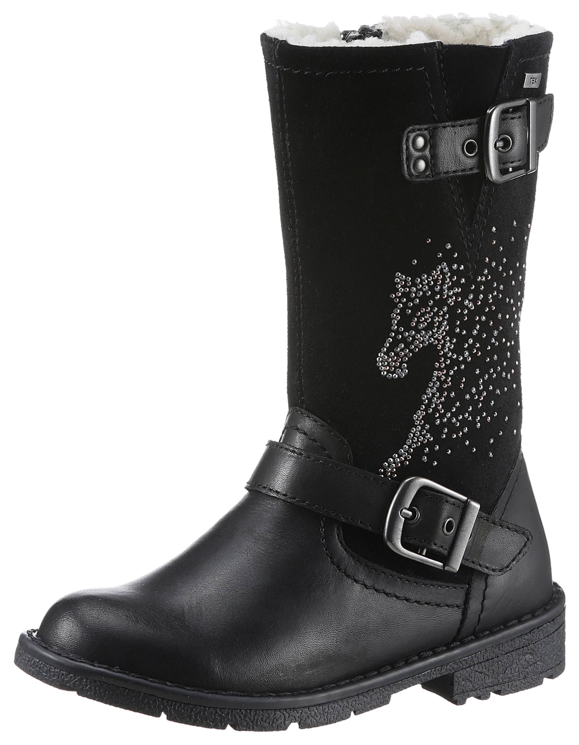 Lurchi Winterstiefel »HEIDI-TEX WMS: weit«, mit Pferdemotiv aus Strass-Steinchen von Lurchi