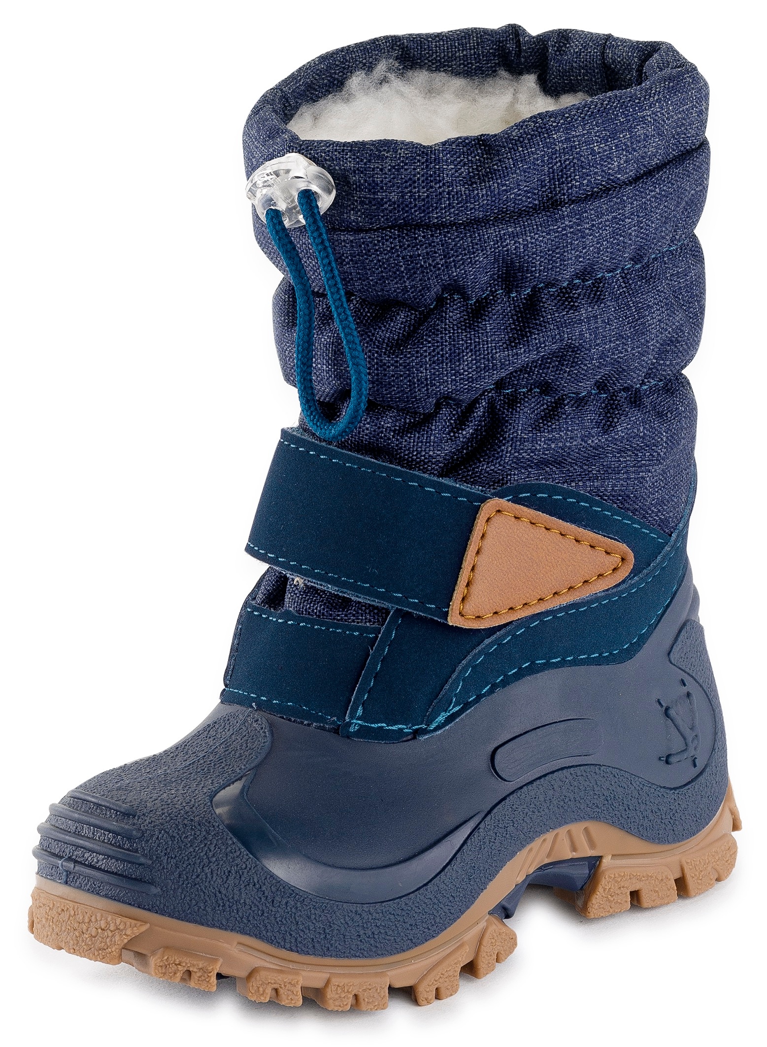 Lurchi Winterstiefel »Snowboots Finn«, Schneeboots mit Schurwolle, Grössenschablone zum Download von Lurchi