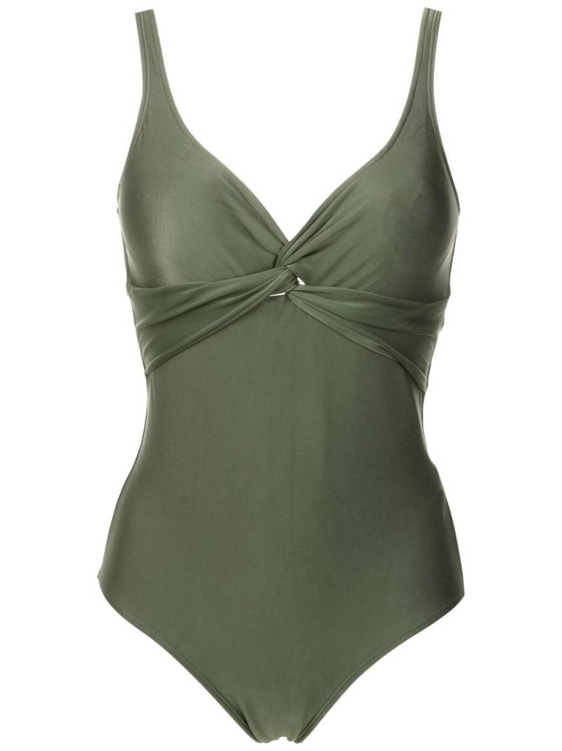 Lygia & Nanny Adriana Liso twist-detail swimsuit - Green von Lygia & Nanny