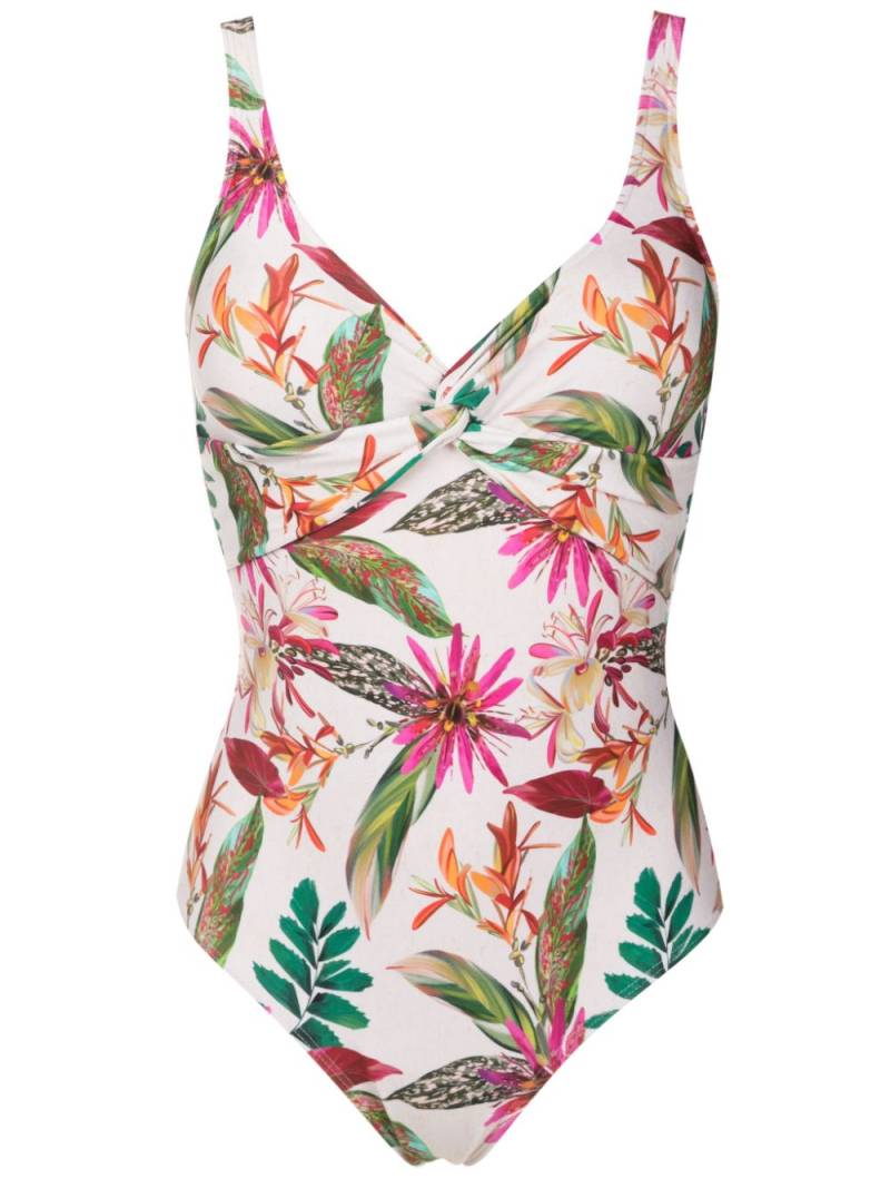 Lygia & Nanny Adriana floral-print swimsuit - White von Lygia & Nanny