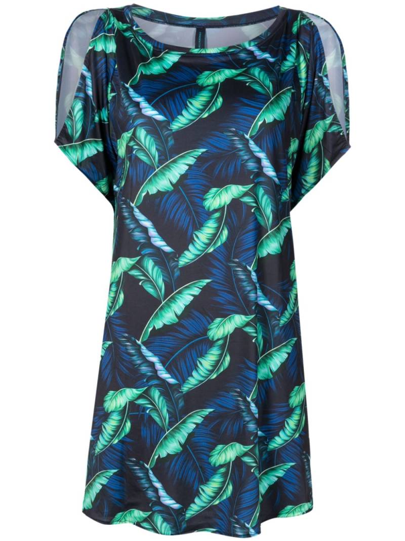 Lygia & Nanny Allat leaf-print tunic - Blue von Lygia & Nanny