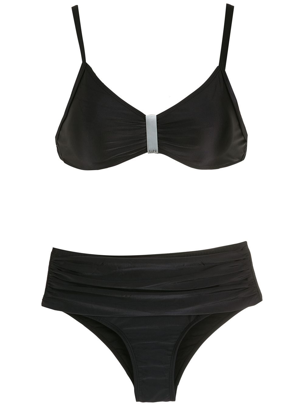 Lygia & Nanny Anne ruched bikini - Black von Lygia & Nanny