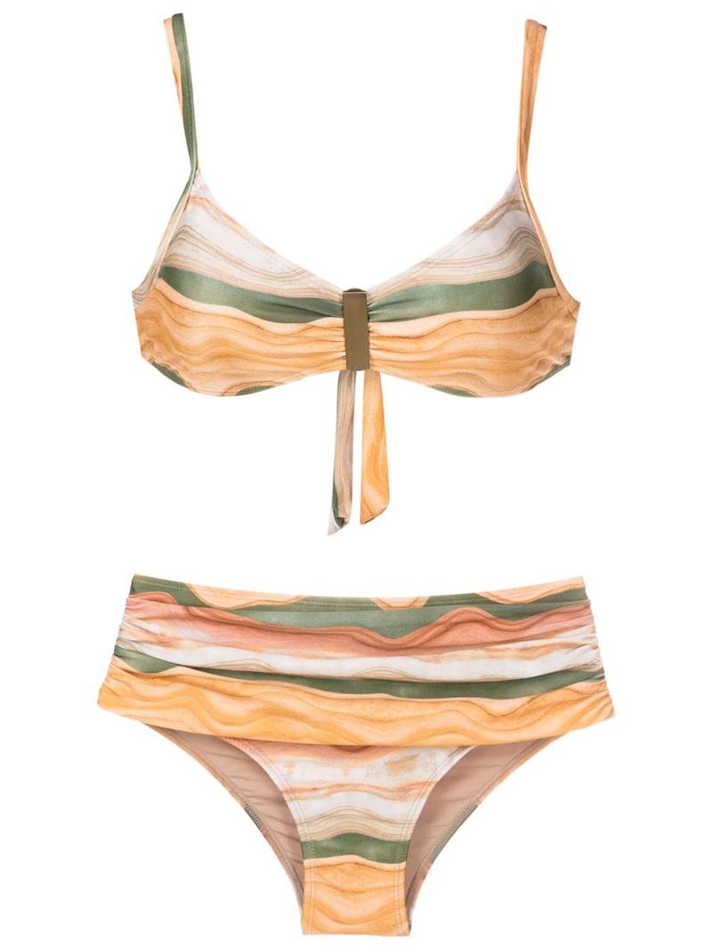 Lygia & Nanny Anne stripe-pattern bikini set - Neutrals von Lygia & Nanny