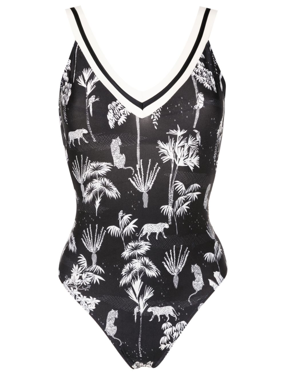 Lygia & Nanny Balboa graphic-print one-piece - Black von Lygia & Nanny