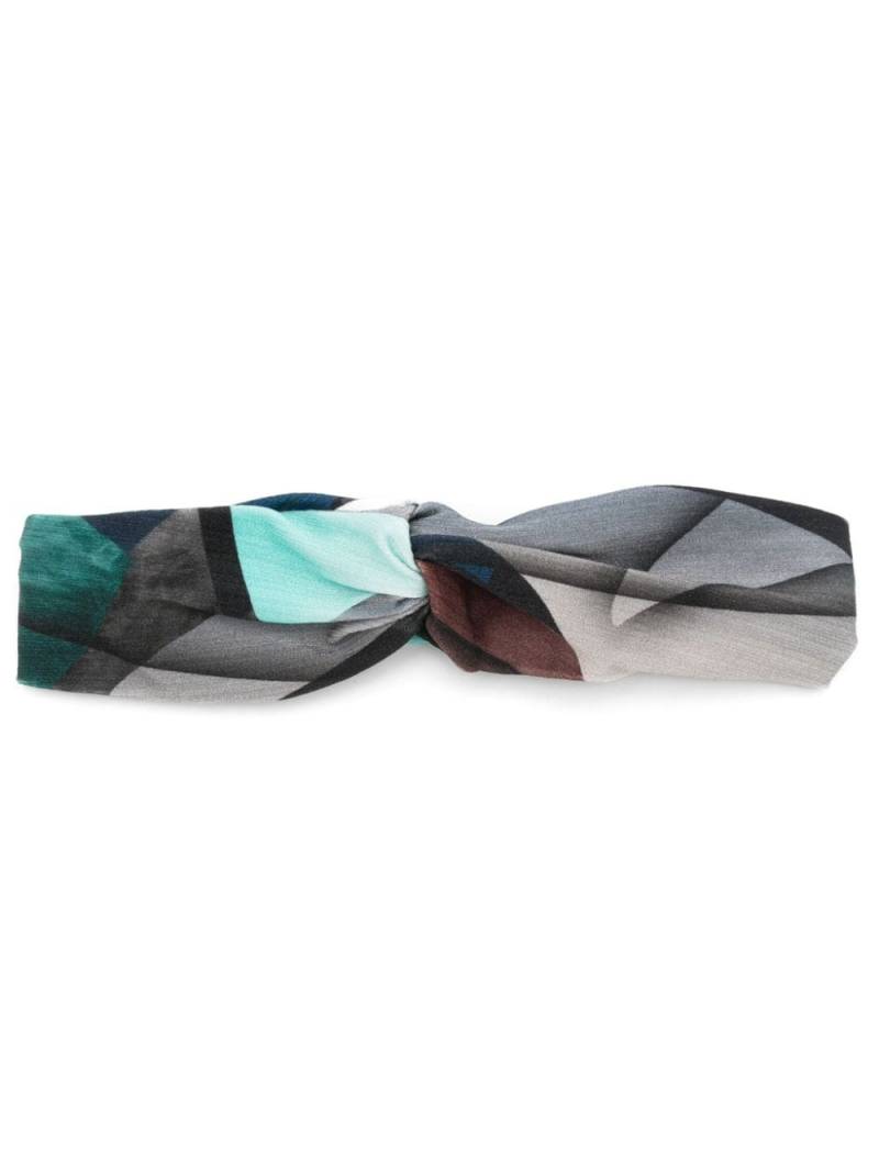 Lygia & Nanny Bethânia abstract-print headband - Grey von Lygia & Nanny