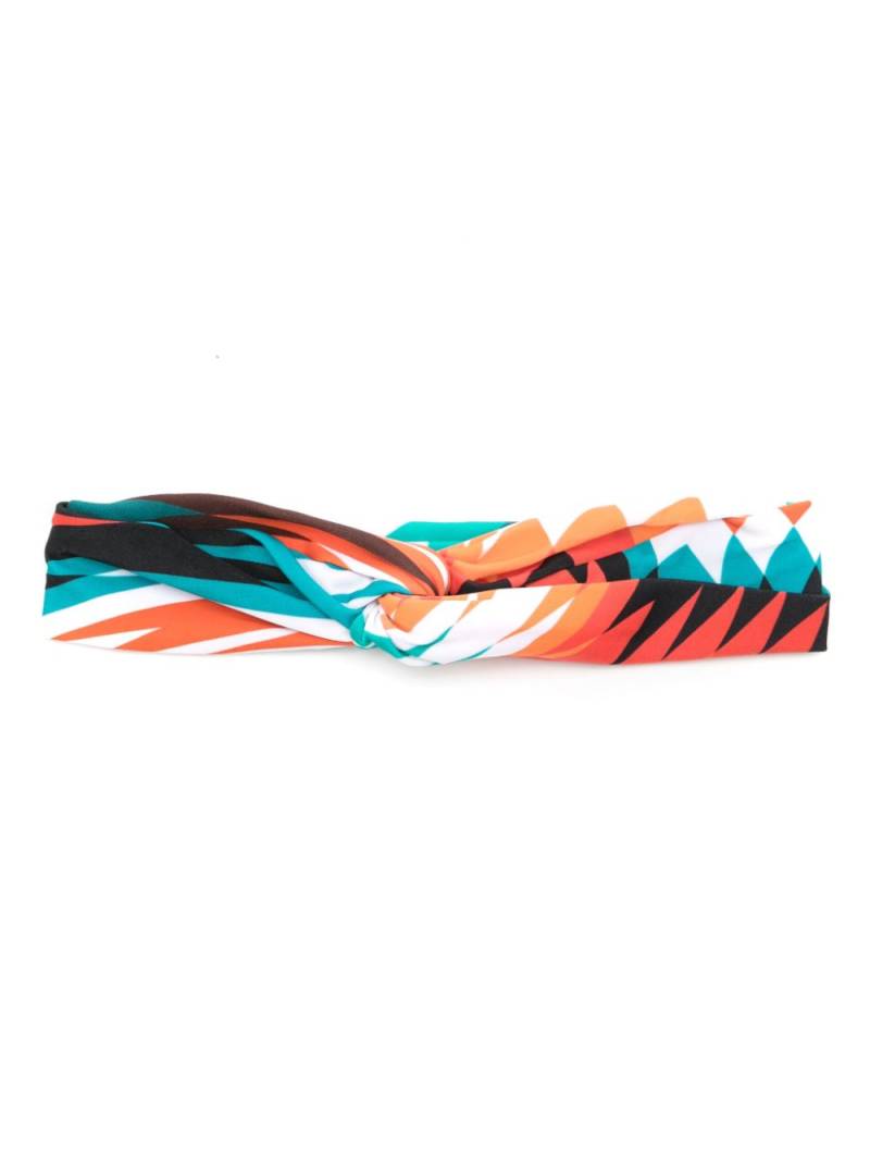 Lygia & Nanny Bethania graphic-print twisted head band - Multicolour von Lygia & Nanny