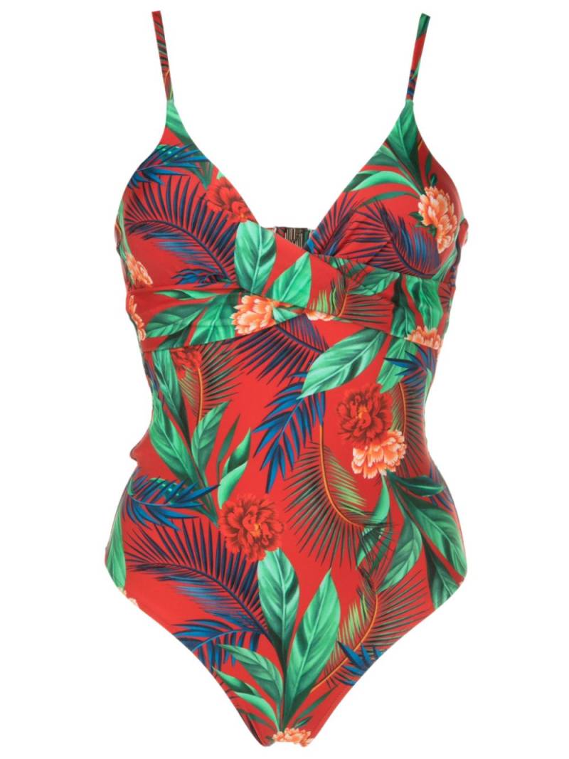 Lygia & Nanny Bianca botanical-print swimsuit - Red von Lygia & Nanny