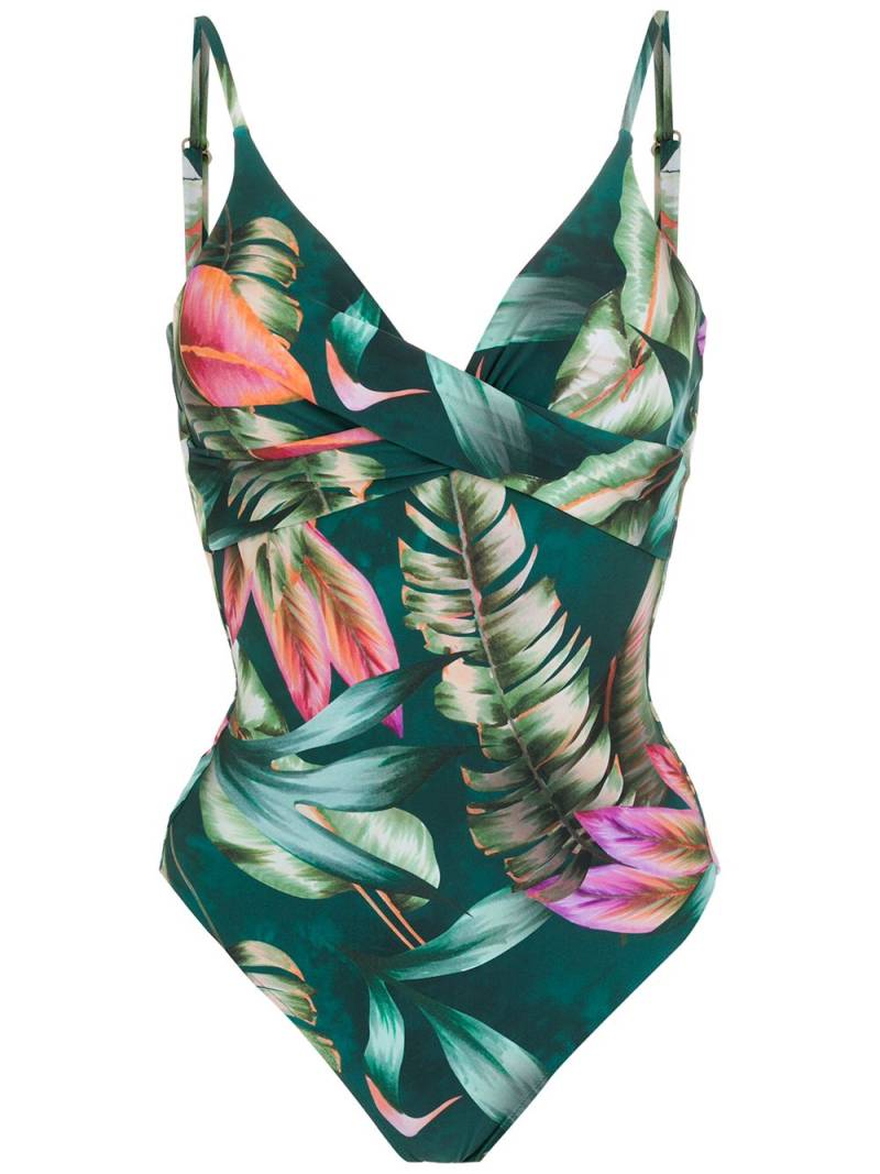 Lygia & Nanny Bianca leaf-print swimsuit - Green von Lygia & Nanny