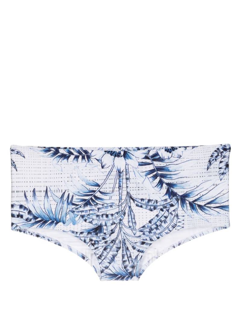 Lygia & Nanny Copacabana botanical-print swimming trunks - White von Lygia & Nanny