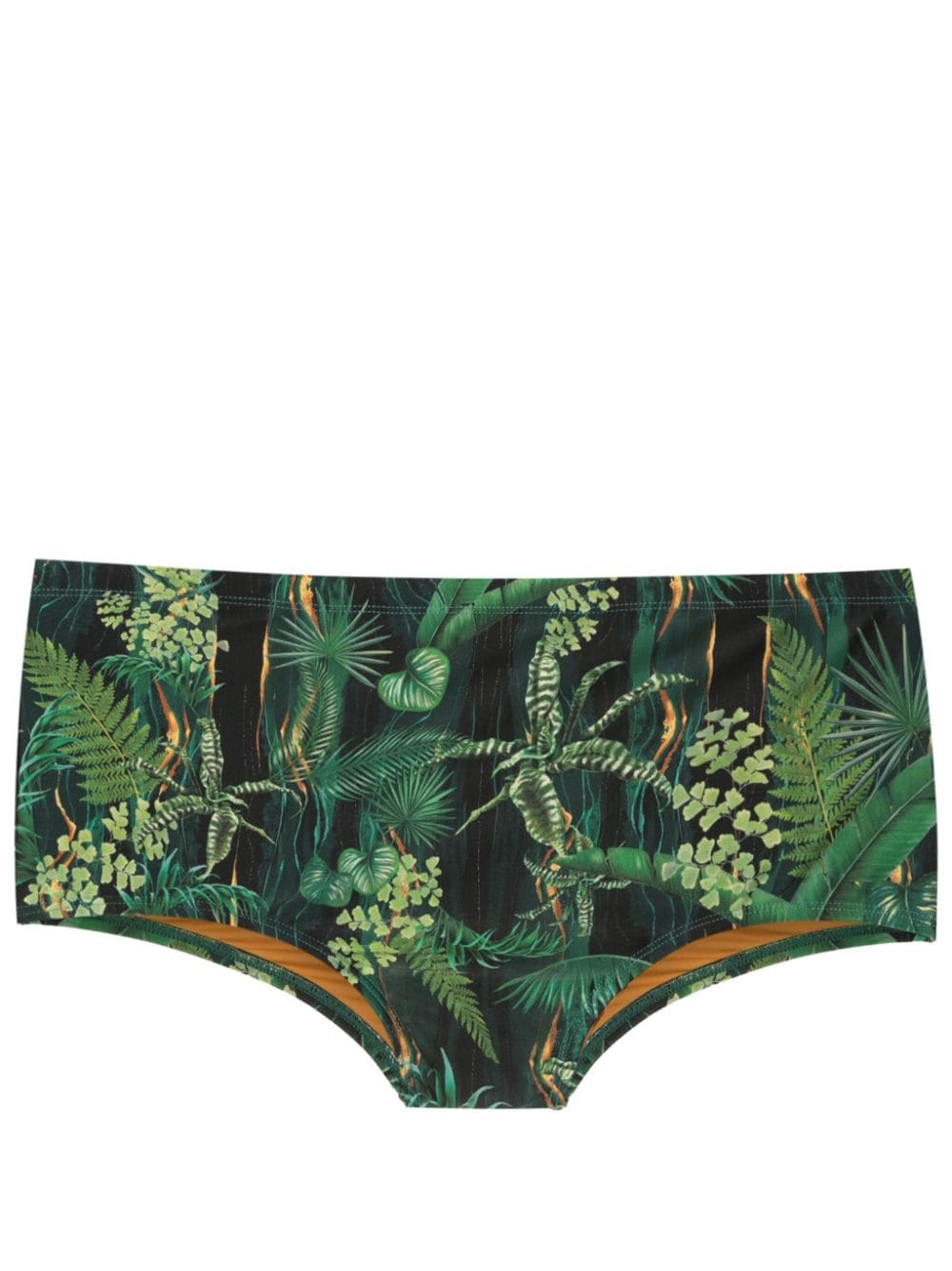 Lygia & Nanny Copacabana leaf-print swimming trunks - Green von Lygia & Nanny