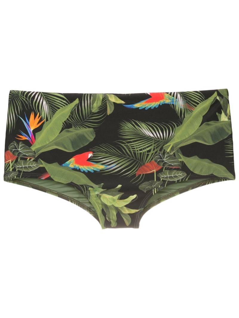 Lygia & Nanny Copacabana printed swim trunks - Black von Lygia & Nanny