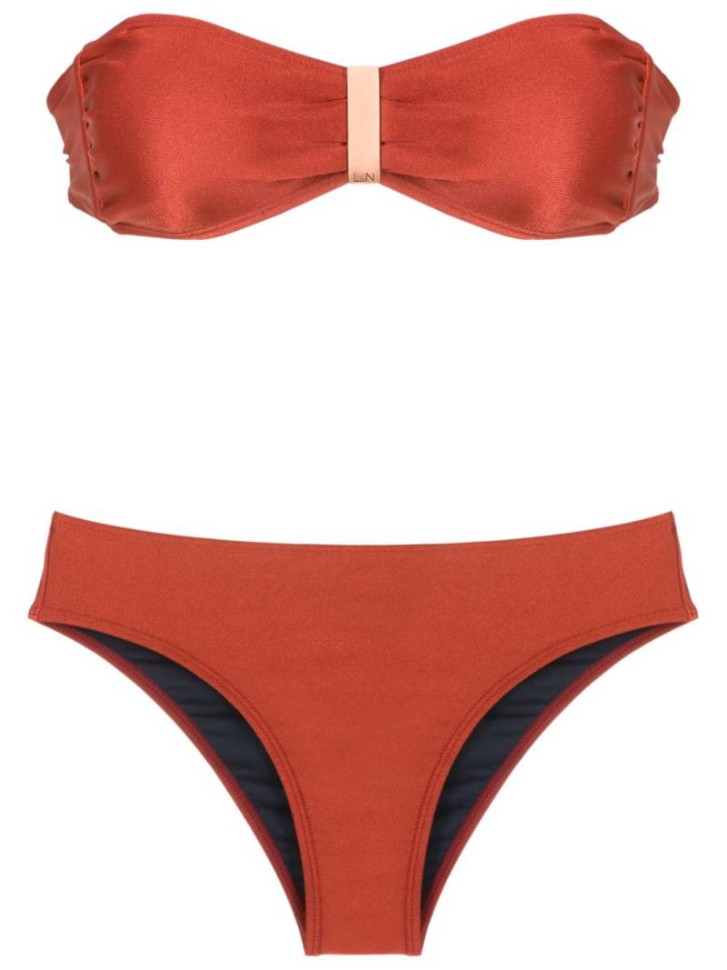 Lygia & Nanny Ester mid-rise bikini - Brown von Lygia & Nanny