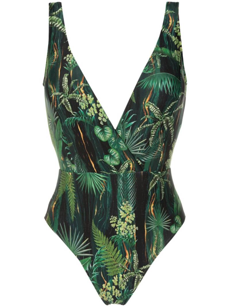 Lygia & Nanny Evita leaf-print swimsuit - Green von Lygia & Nanny