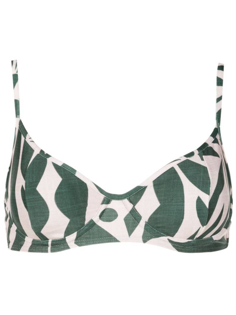 Lygia & Nanny Fiji half-cup bikini top - Green von Lygia & Nanny