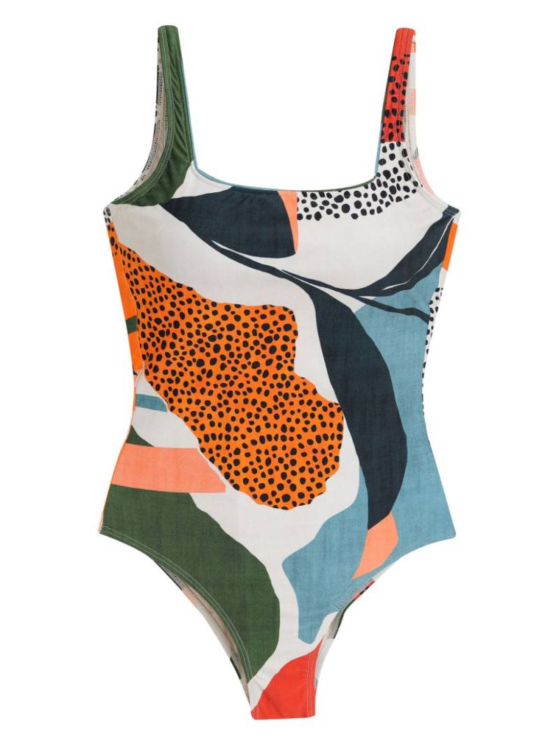 Lygia & Nanny Hapuna abstract-print swimsuit - Orange von Lygia & Nanny