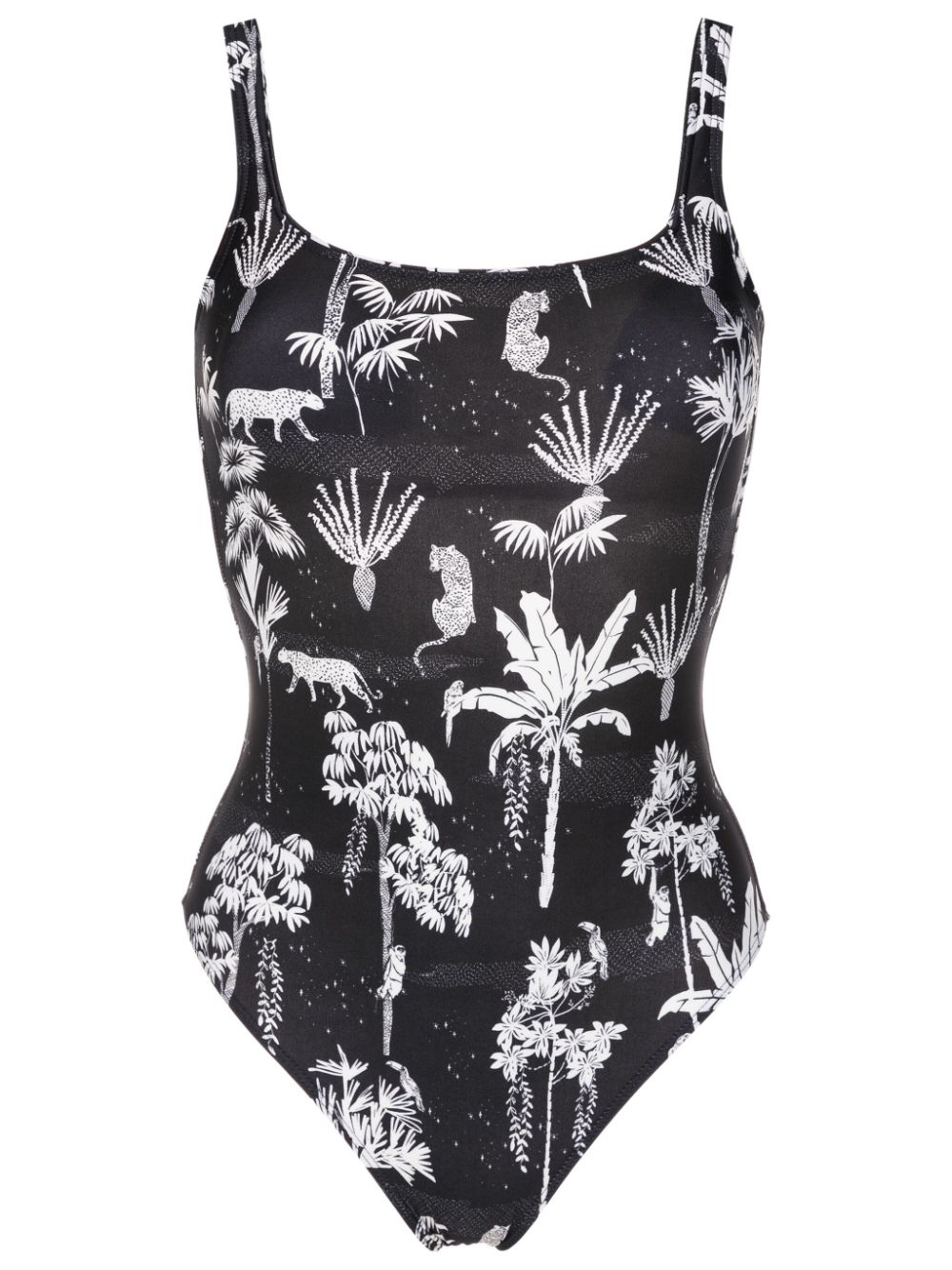 Lygia & Nanny Hapuna graphic-print one-piece - Black von Lygia & Nanny